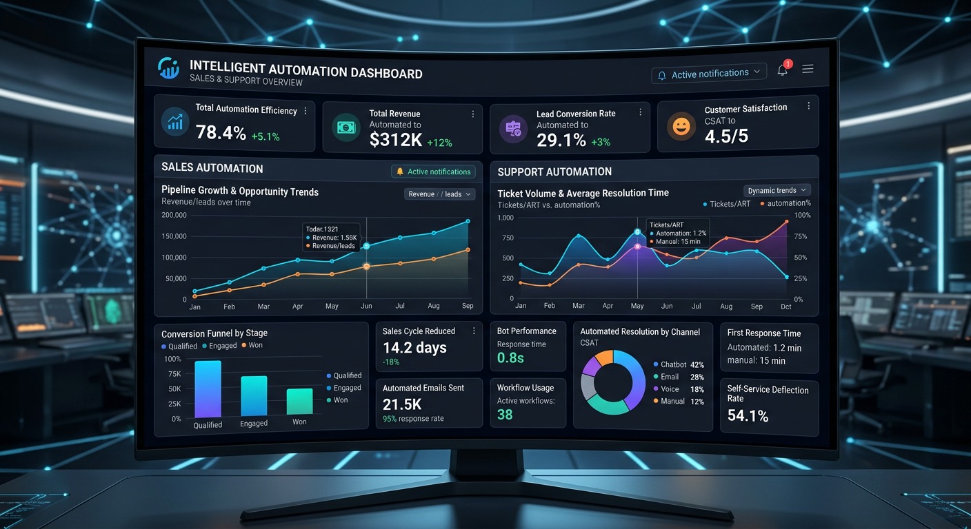 Los 7 KPIs Imprescindibles para Medir tus Automatizaciones en Ventas y Soporte