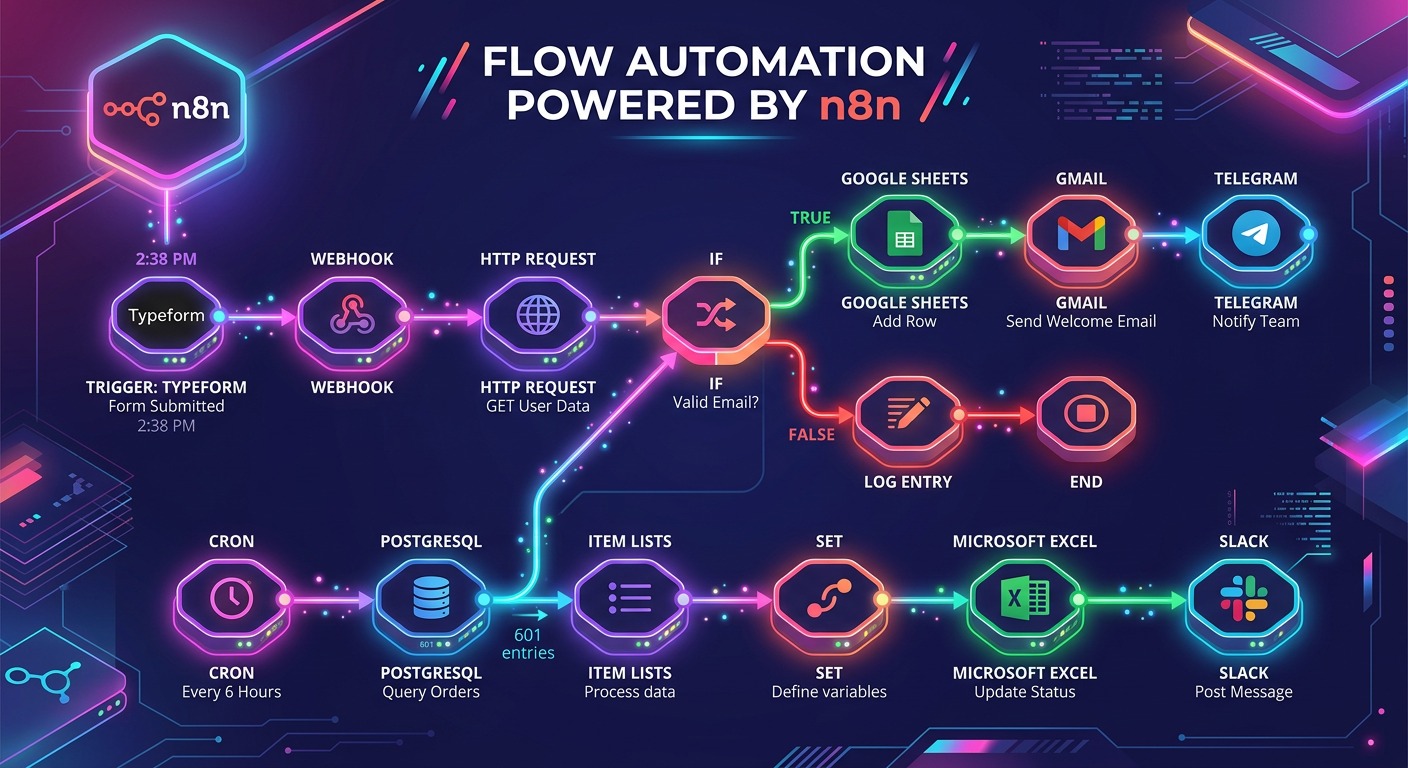 10 Ejemplos de Flujos de Trabajo en n8n para Transformar tu Negocio en 2026