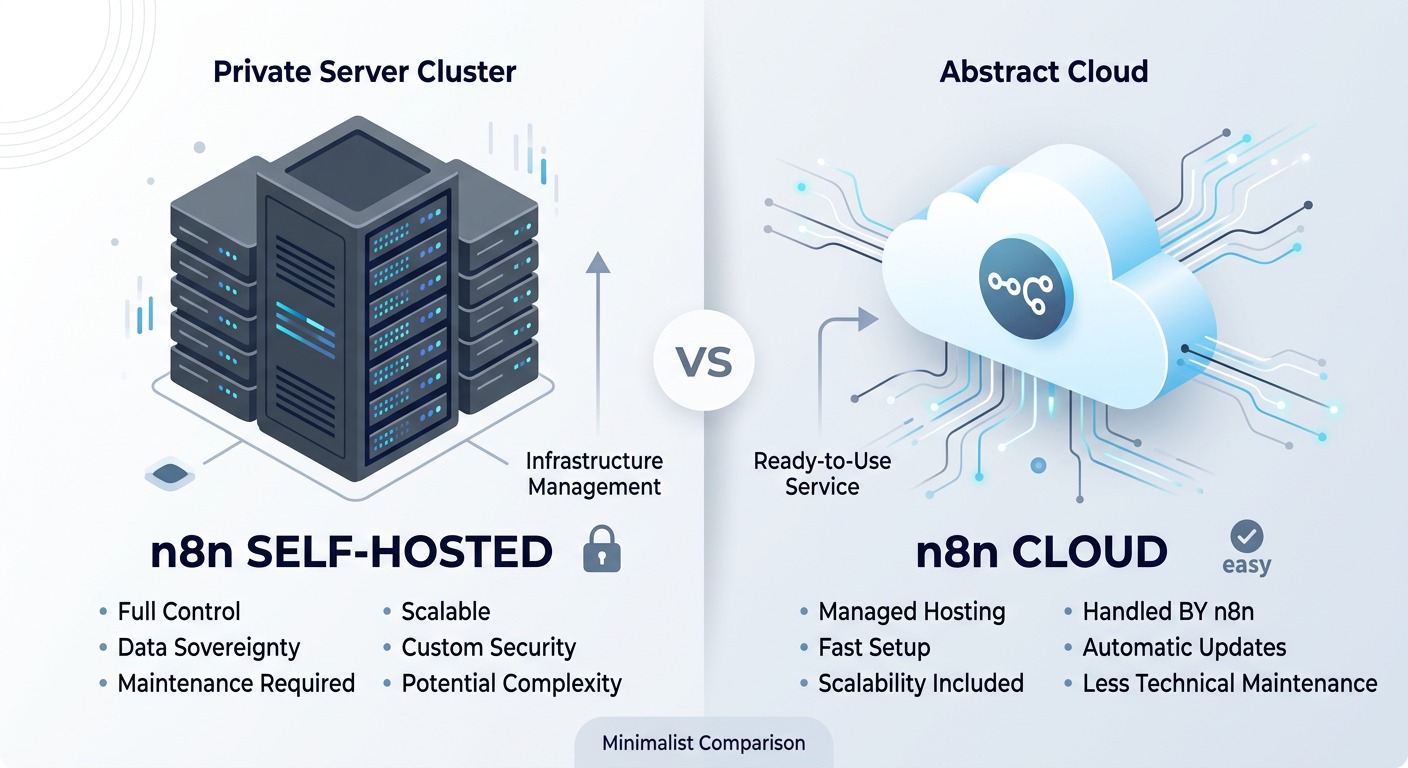 n8n Self-Hosted vs Cloud: ¿Cuál conviene para tu automatización en 2026?